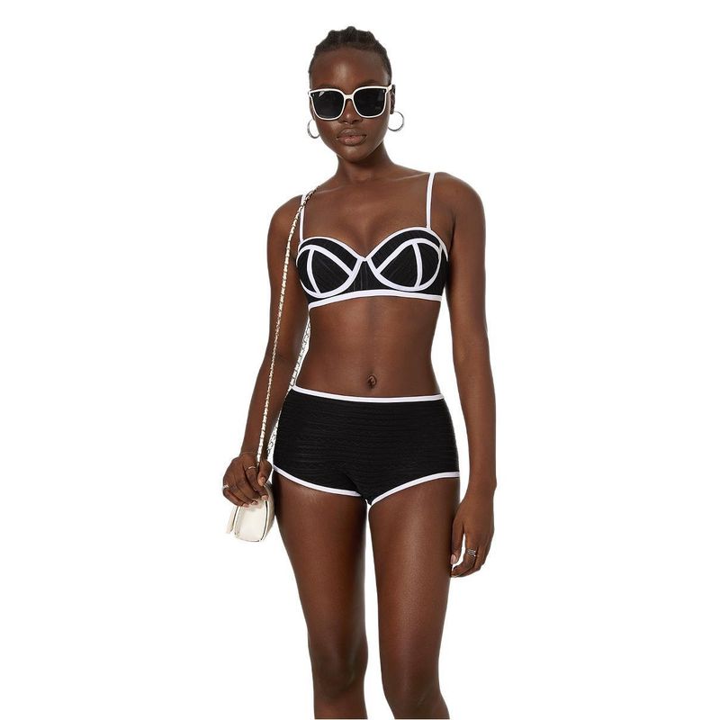 Neu Sommer Mädchen Gestreiften Pure Desire Grundlegende Bikini Abnehmen Heiße Quelle Zwei-Stück Badeanzug Für Frauen_voghion.com