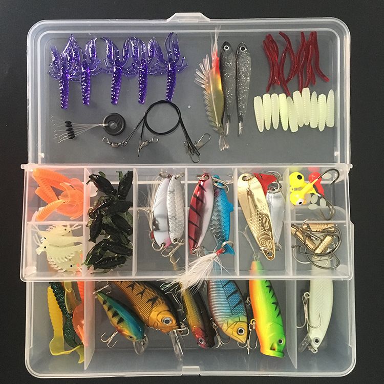 Full Swimming Layer Lure Set Hook Pliers Combination Multiple Styles Cross-Border Bait Fishing Gear_voghion.com