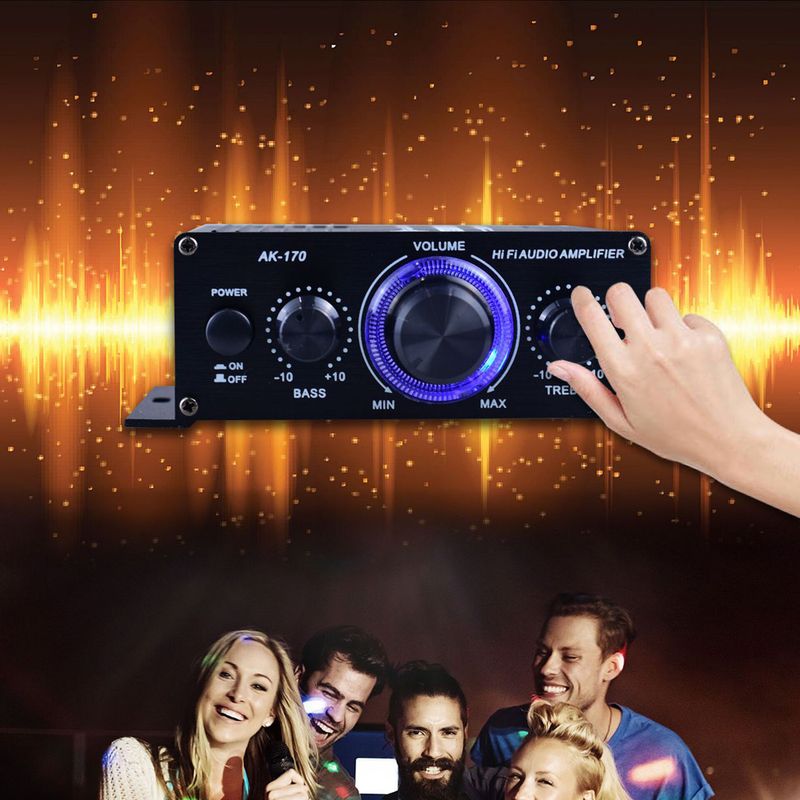 400W Professionele Home Amplifiers Audio Geen Bluetooth-compatibele versterker Subwooferversterker Home Theater Mini-versterker_voghion.com