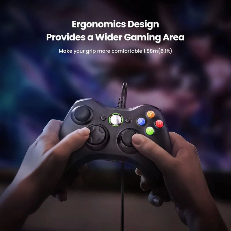 Controller cablato Xbox 360 USB Remote Gamepad Controllo giochi per PC_voghion.com