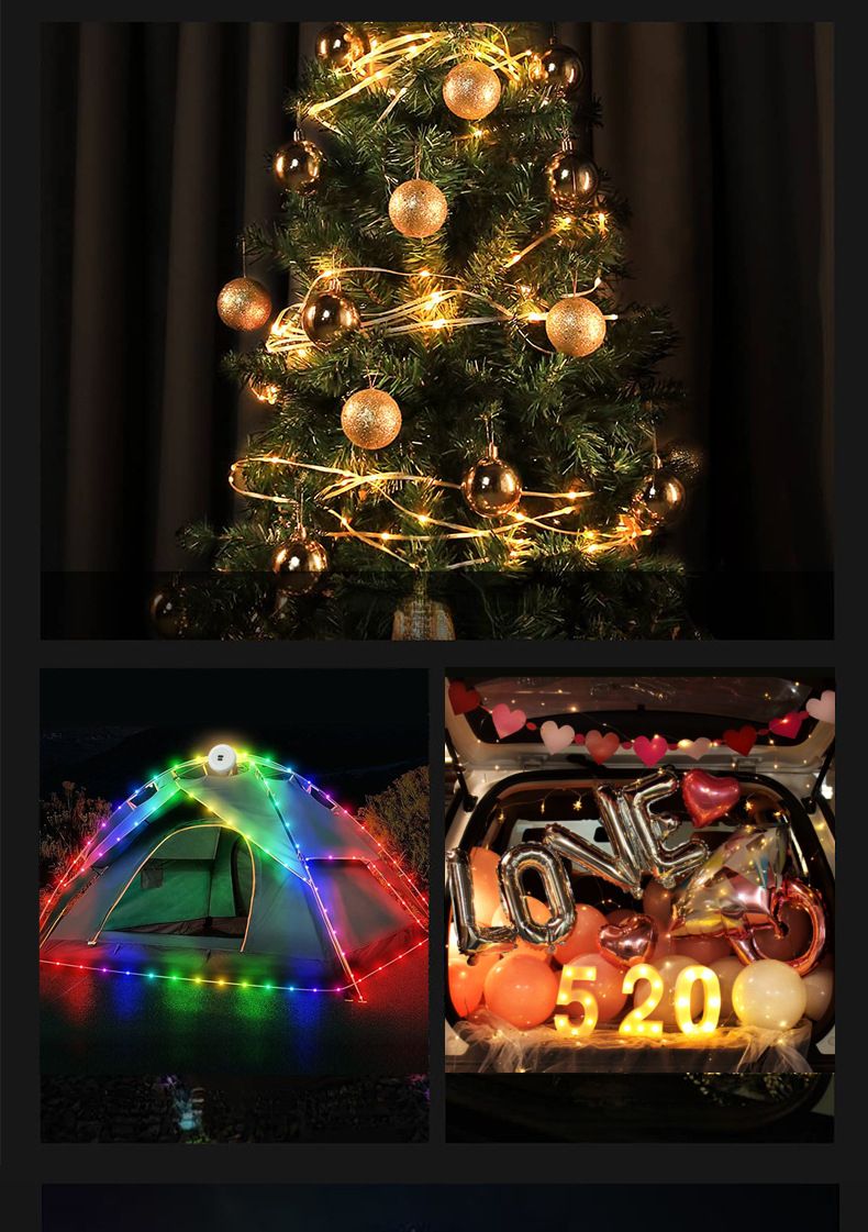 Cross-Border New Style Atmosphere LED USB Rechargeable Outdoor Tent Warm String With Tape Measure Storage Camping Light_voghion.com