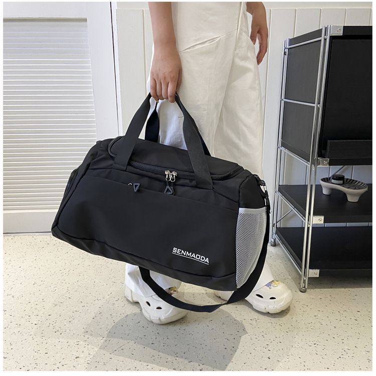 Fitness taška přes rameno na jógu, suchá a mokrá separace, služební cesty, cestovní taška do ruky, velkokapacitní zavazadlový vak, cestování na dlouhé vzdálenosti_voghion.com