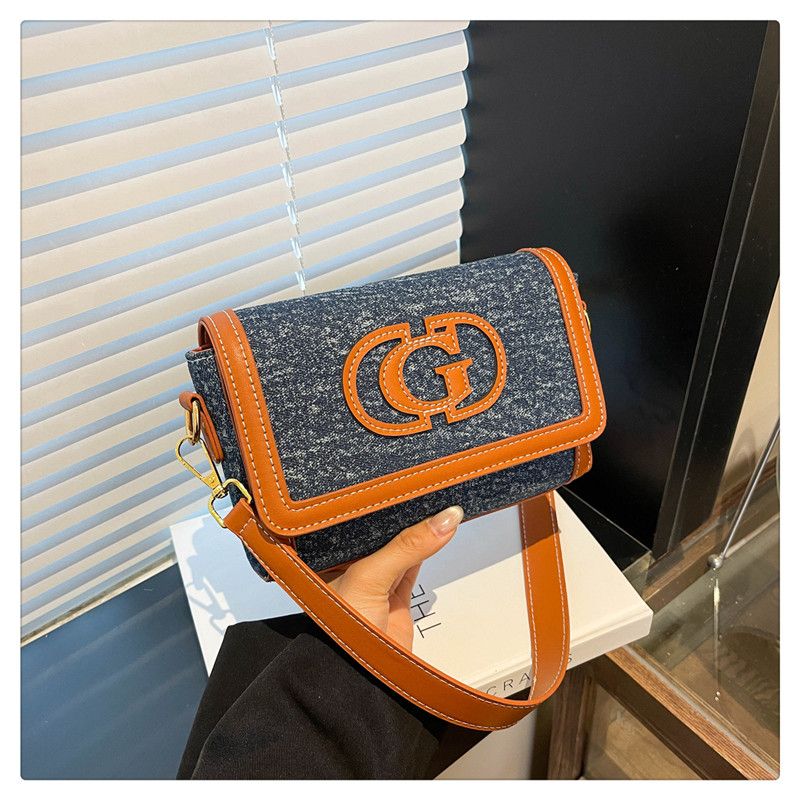 Borsa a mano monospalla con tracolla laterale, nuova lettera di temperatura, borsa quadrata piccola da donna, alla moda e versatile, di alta qualità, per pendolari._voghion.com