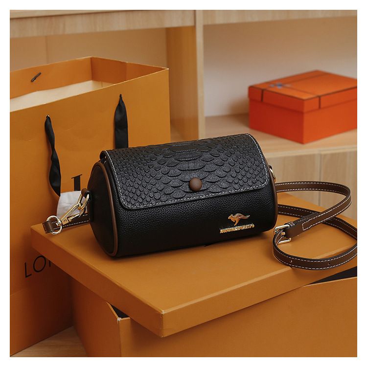 Borsa a tracolla monospalla semplice e alla moda, versatile, da donna, con motivo a coccodrillo, rotonda, nuova, leggera, di lusso_voghion.com