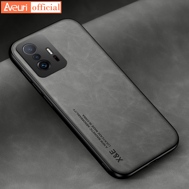 Luksus lærveske til Xiaomi Mi 10T 9T Lite 11T Pro-deksel Matt silikontelefonveske for Xiaomi Mi 10T Pro 10T Lite 5G _voghion.com