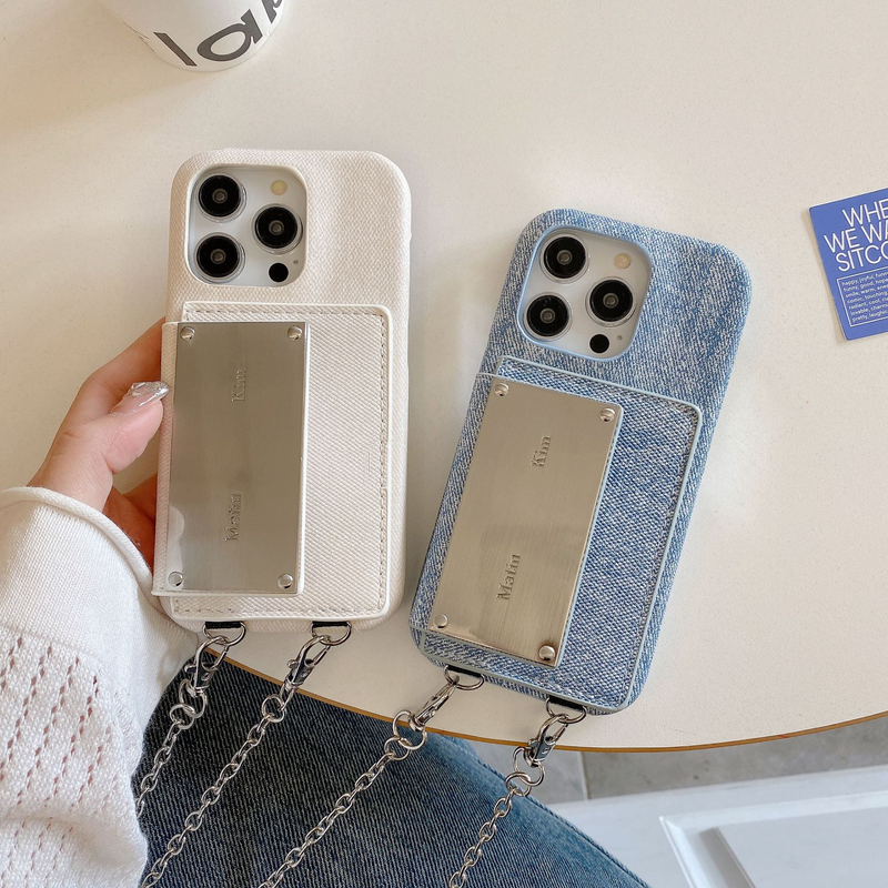 Mobile phone case matinkim card holder mobile phone case suitable for Apple 15promax mobile phone case iPhone14 litchi pattern 13_voghion.com