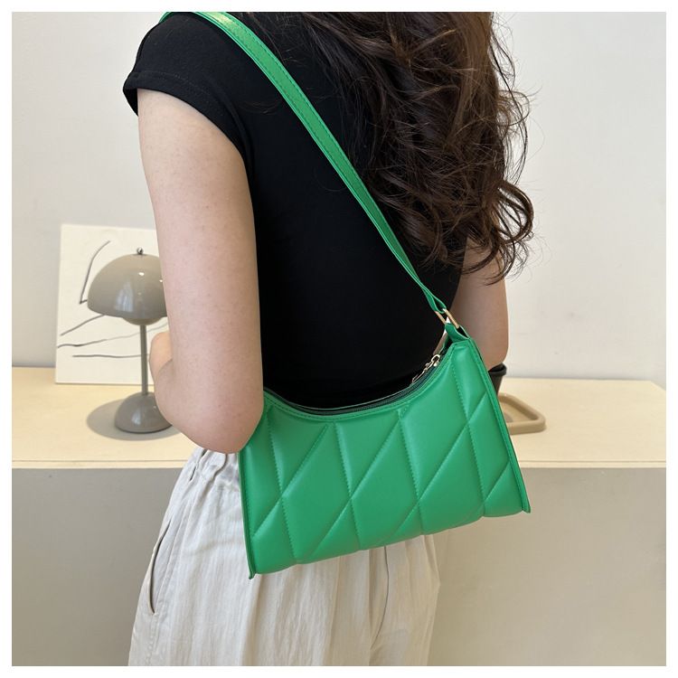 Women's niche trend shoulder bag casual commuter handbag fashionable simple underarm bag_voghion.com