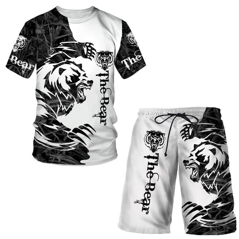 Men's Tracksuit Set 3D Print T-shirt 2 Piece Outfits Summer Sportswear Streetwear Luxury Fashion Short Sleeve Pullover Oversized_voghion.com