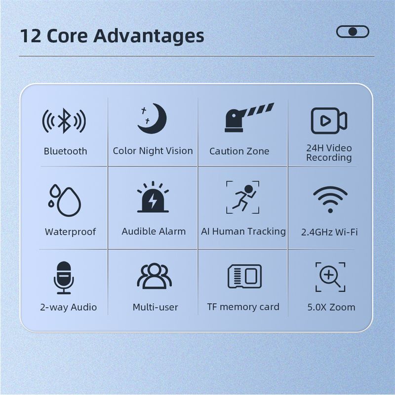 ICSEE Gun Ball Drahtlose HD Netzwerk Überwachung WIFI Kamera Mobile Remote Outdoor Wasserdicht Volle Farbe 8MP Cloud_voghion.com