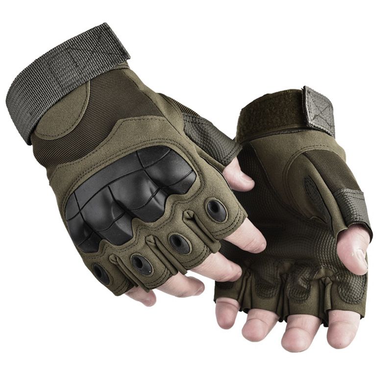 Taktische Handschuhe Kampftaktik Spezial-Halbfingerhandschuhe Herren Outdoor Bergsteigen Rutschfeste Softshell Langfingerhandschuhe_voghion.com