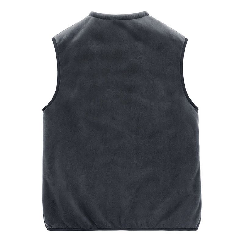 Cappotto invernale da uomo, mezza età e anziani, canotta spessa con gilet, giacca da papà, gilet di pelliccia calda in pile di agnello_voghion.com