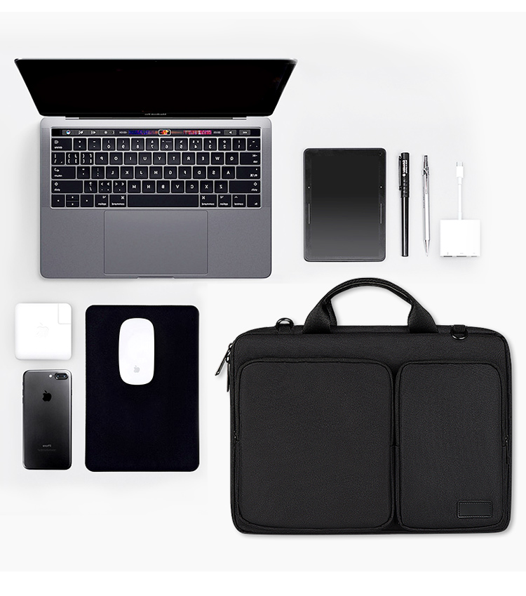 Borsa per laptop antiurto 13.3 14 15.6 Custodia per notebook da 16 pollici per libro Xiaomi Air Pro hp13 15 Valigetta a tracolla per donna_voghion.com