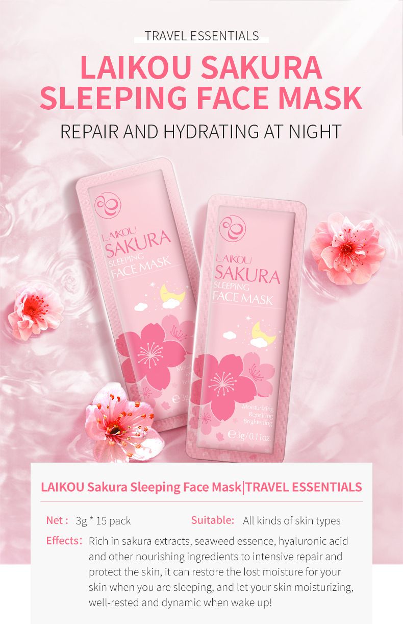 Laikou Fen Yi Sleeping Mask Combination 6 Pieces 3g Wash Free Smearable Mask Manufacturer_voghion.com