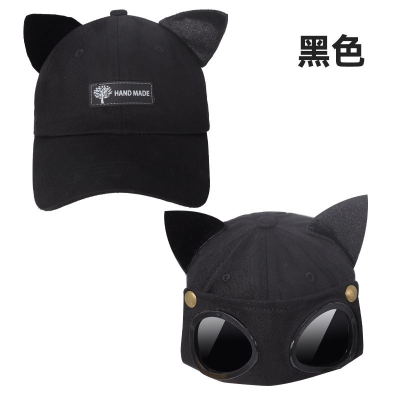 Gorra de béisbol estilo vintage con gafas protectoras: gorra de piloto retro para exteriores, cosplay y moda._voghion.com