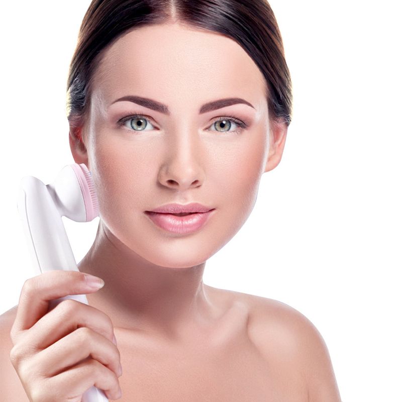 Novo 2-em-1 silicone limpeza facial dos poros e beleza limpador elétrico ultrassônico_voghion.com