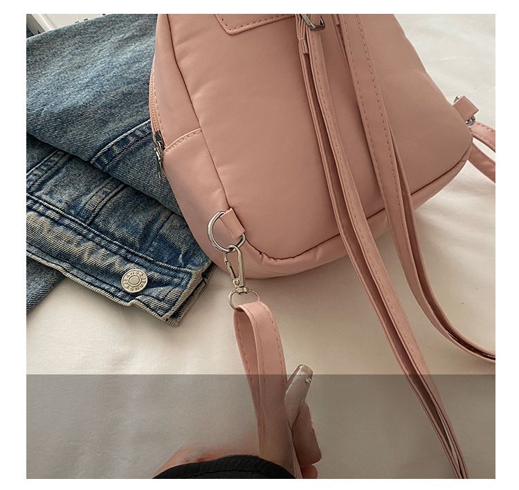 Bow-Adorned Delicate Mini Bag 2025 New Minimalist And Versatile Women's Small Backpack_voghion.com