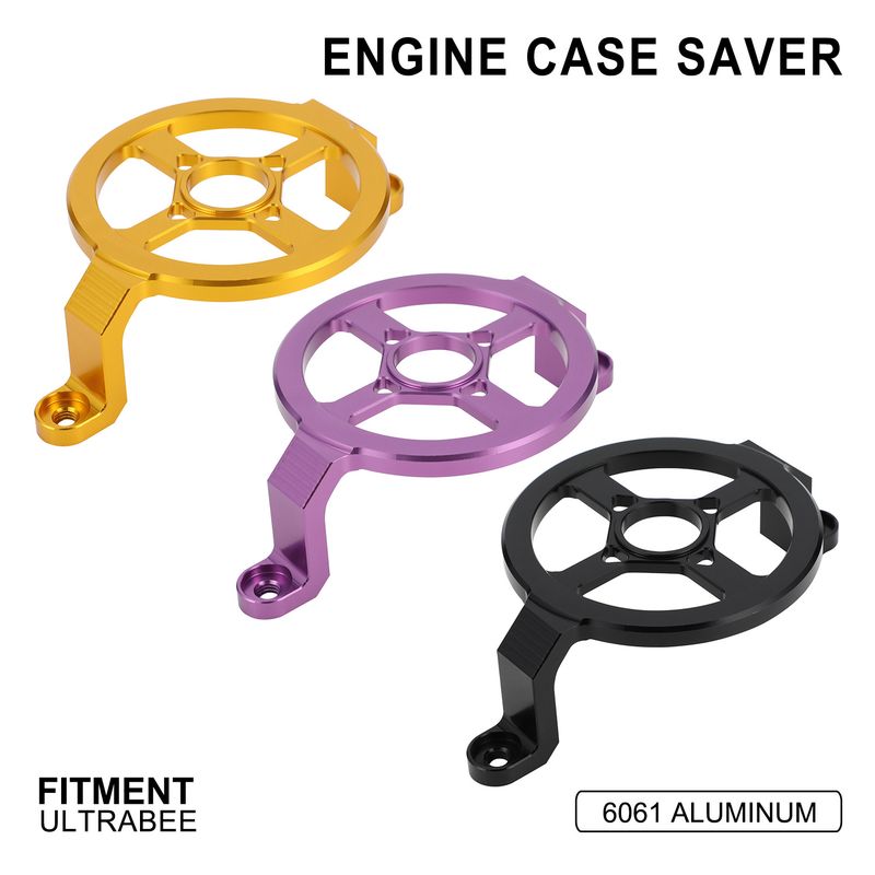 Copertura per motore di bici elettrica fuoristrada con protezione per puleggia - Protezione durevole per modifiche di bici elettriche (14x10x3 cm, nero)_voghion.com