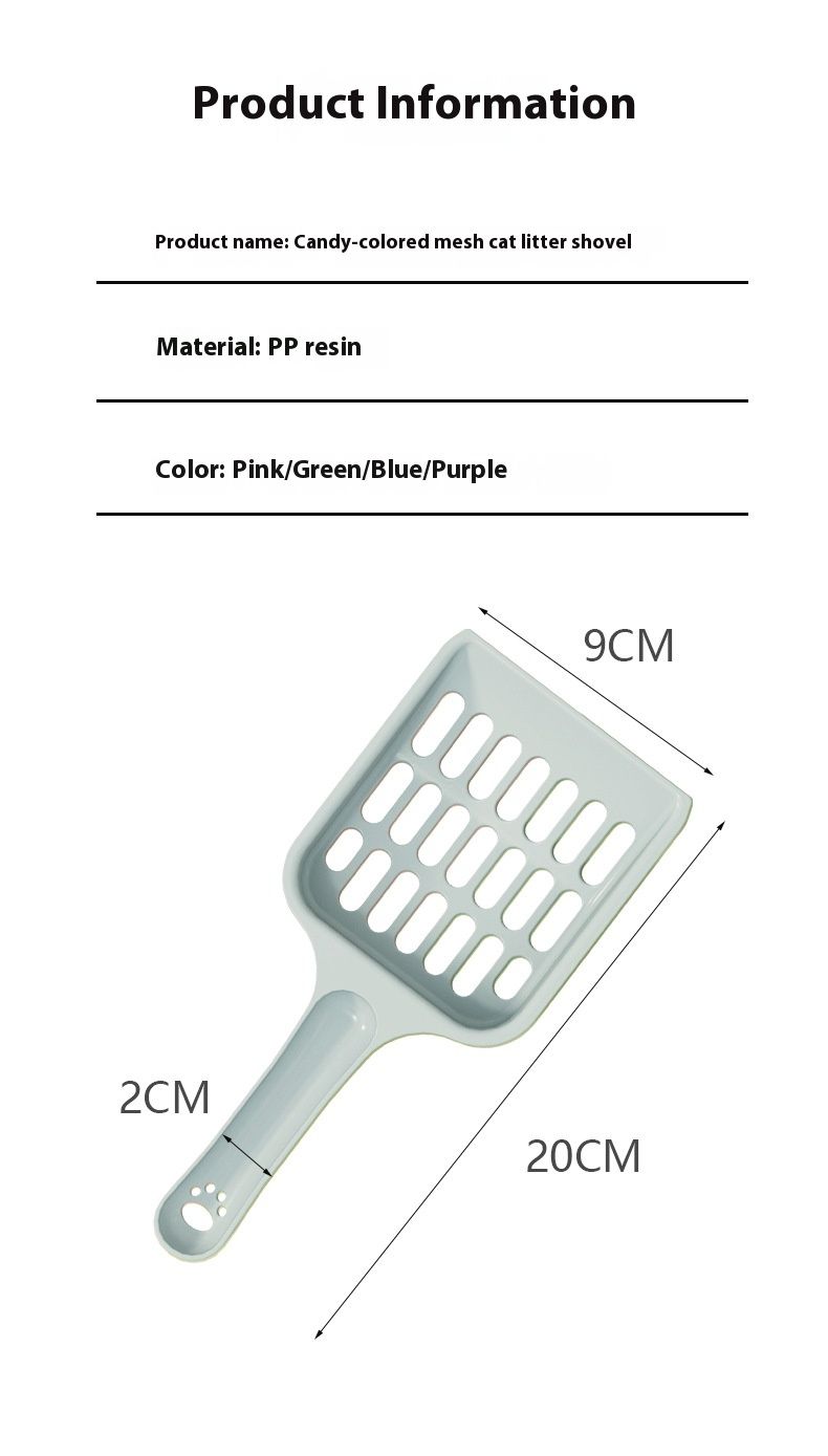 Rengøring af katteekskrementer i plastik til kæledyr, holdbart og faldsikkert kattegrus-skovlværktøj_voghion.com