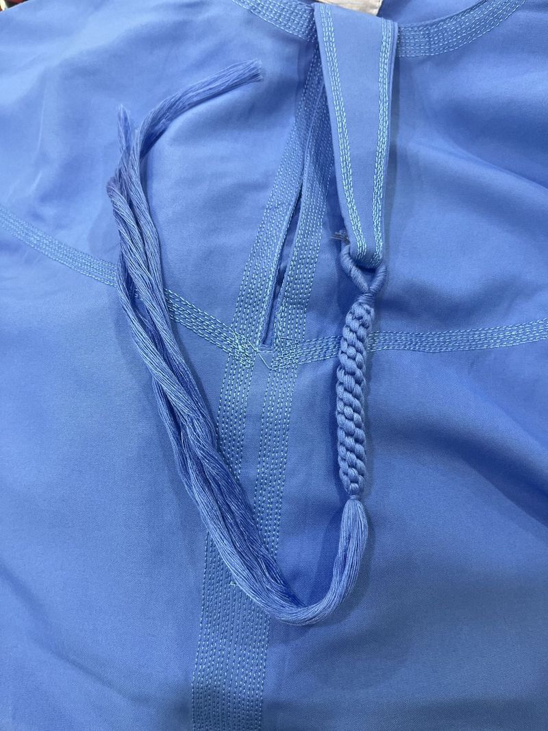 Men's Clothing men's robe solid color pocket design round neck long clothing_voghion.com