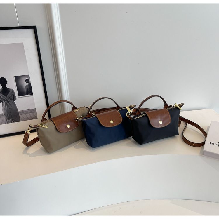 2024 New Nylon Dumpling Bun for Female Niche, Dragon Mini Xiang Splicing Handbag, Premium Single Shoulder Crossbody Bag_voghion.com