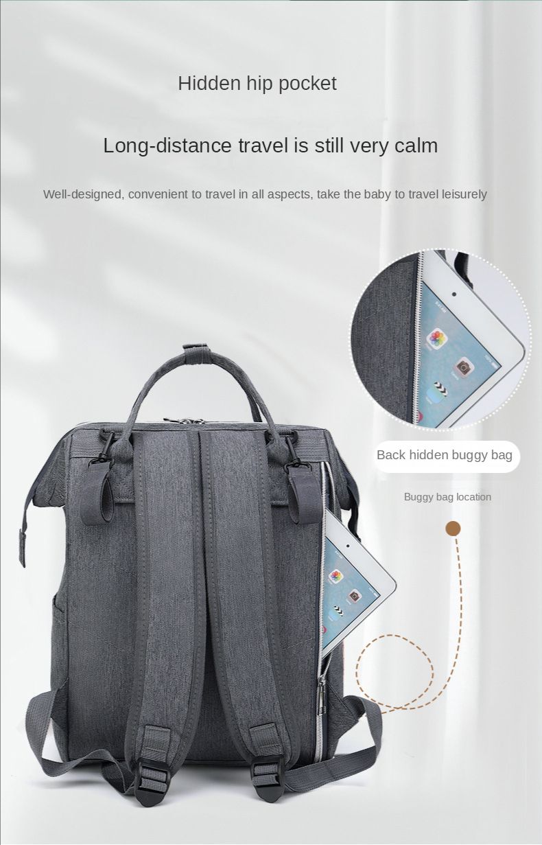 Diaper Bags Backpacks New Large Capacity Multifunctional Mom Usb Charging Oxford Cloth Portable Mother and Baby Bag_voghion.com