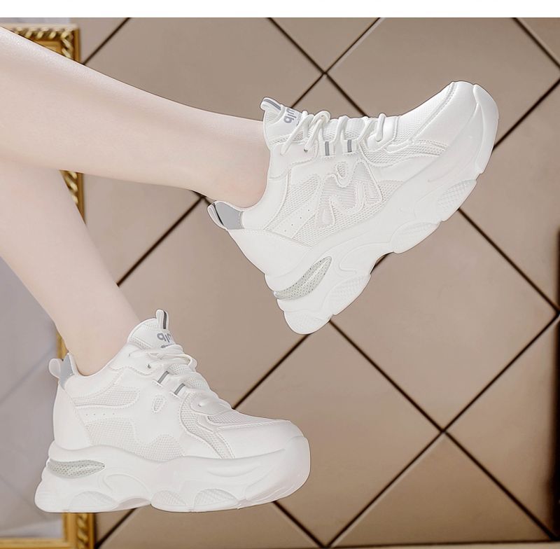Spring New Breathable Thick Bottom Casual Sports Women's Shoes_voghion.com