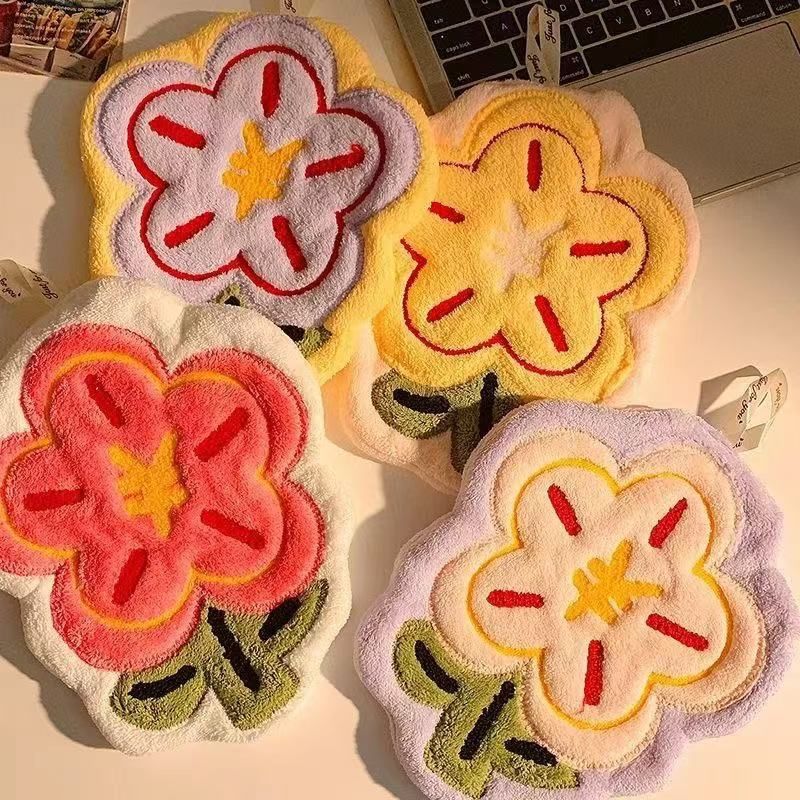Lillian Internet Celebrity Rich Flower Carino Asciugamano assorbente da appendere per cucina e bagno, piccolo regalo, non perde peli_voghion.com