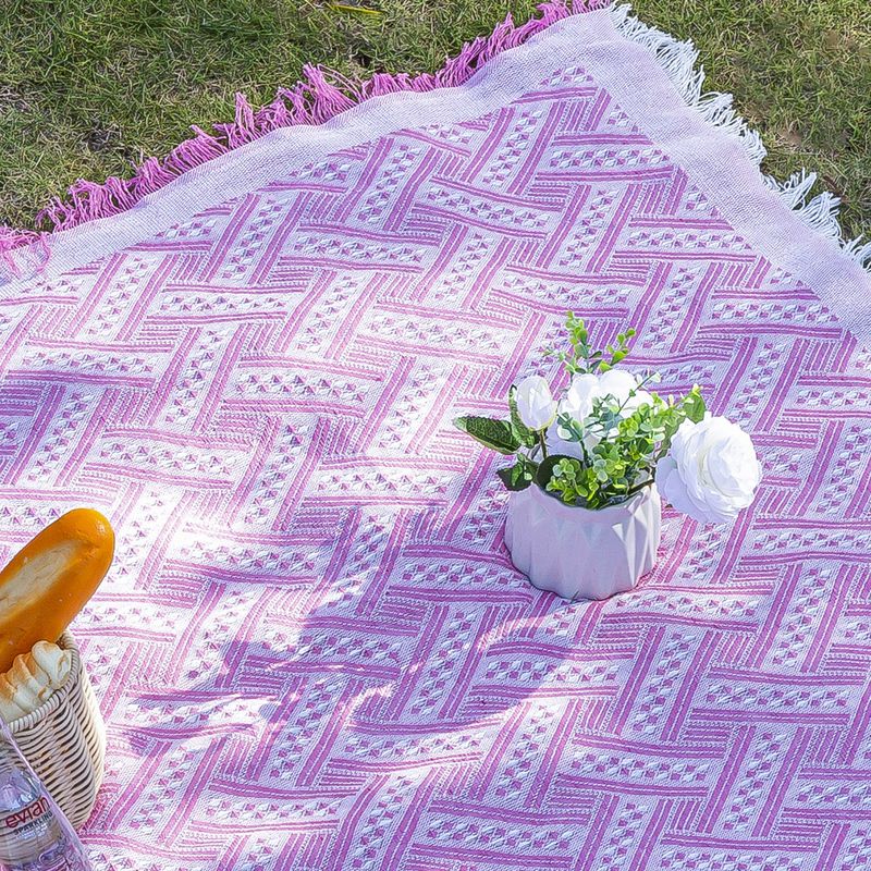 Outdoor Linen Camping Blanket Atmosphere Tablecloth Picnic Car Trunk Mat_voghion.com