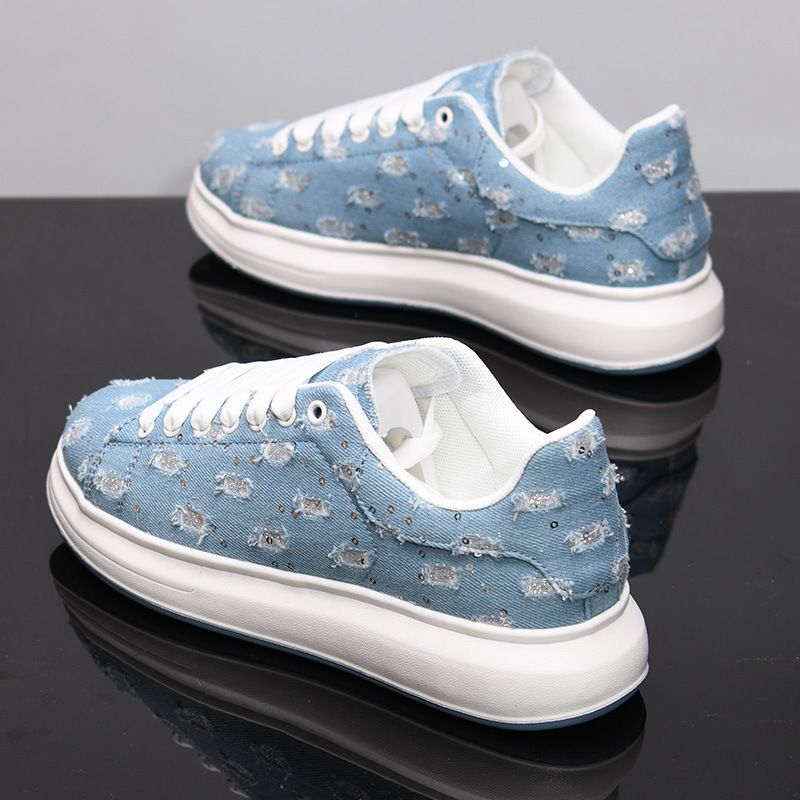 Herren Sommer Neue Atmungsaktive Canvas Vielseitige Casual Sports Weiße Turnschuhe Paar Schwarze Stoffschuhe_voghion.com