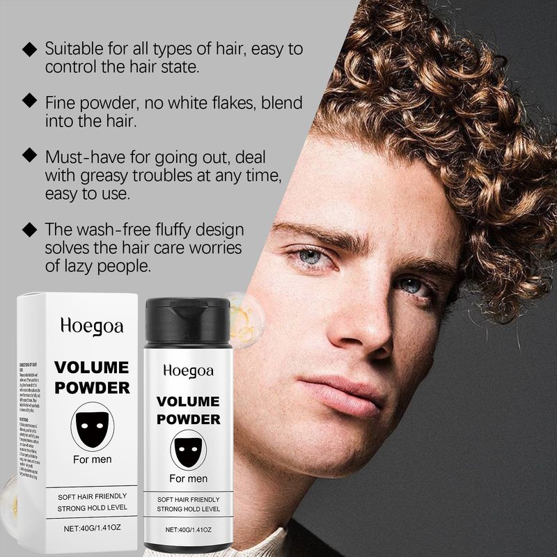 HOEGOA Volumengebendes, sanfte Inhaltsstoffe, No-Wash, flauschiges, frisches, erfrischendes Haarpuder_voghion.com