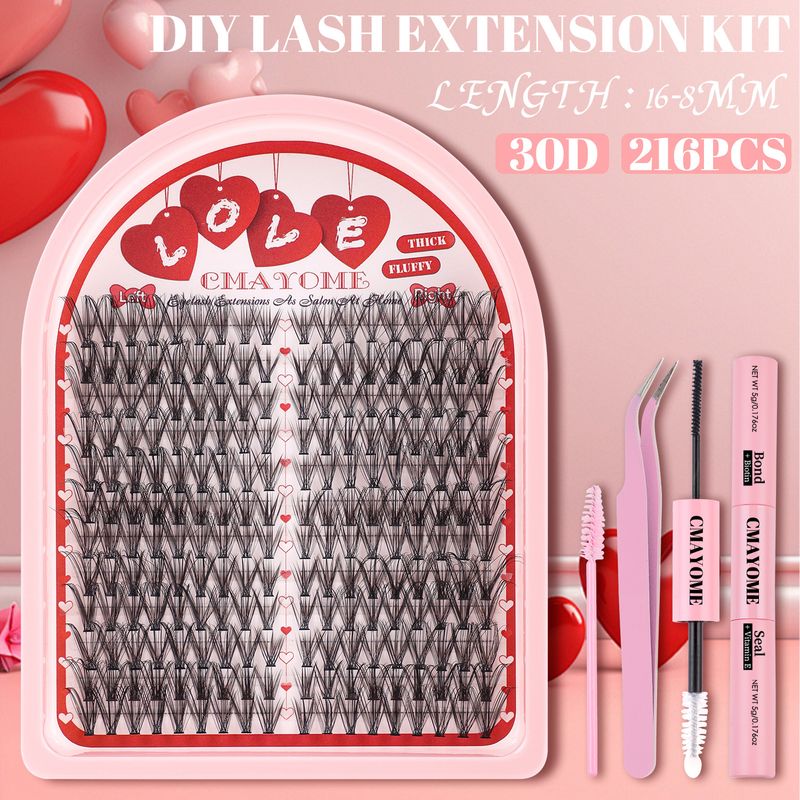 False Eyelashes Single Cluster Segmented D Curved Curled False Eyelashes Set 8 16mm Classic Natural Thick Eyelashes_voghion.com