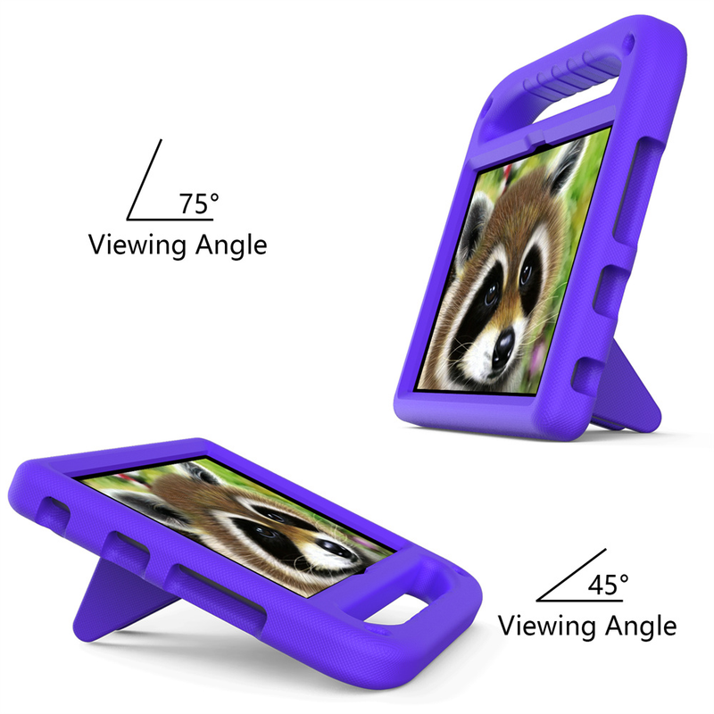 Støtsikker EVA håndholdt stativdekselveske for Kindle Fire HD 8 2022 HD8 Plus 2020 8,0 tommer Fire 7 2022 etui Kids Tablet_voghion.com