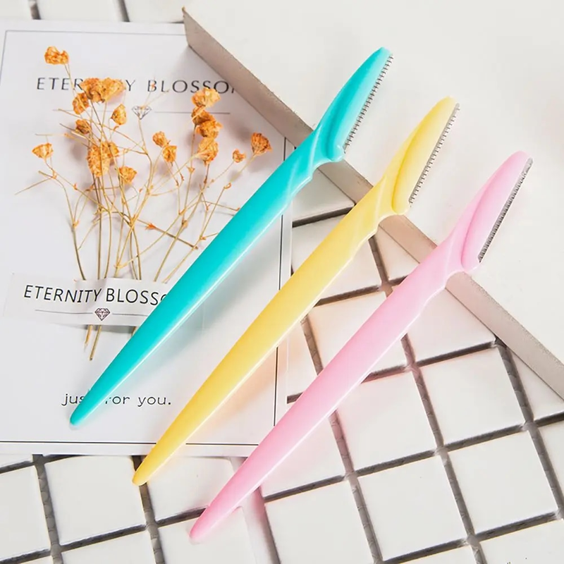3/10 Pz Rasoio per sopracciglia Rasoio per sopracciglia Donna Viso Rasoio per rimozione dei capelli Lame per rasoio per sopracciglia per strumenti di trucco cosmetico di bellezza_voghion.com