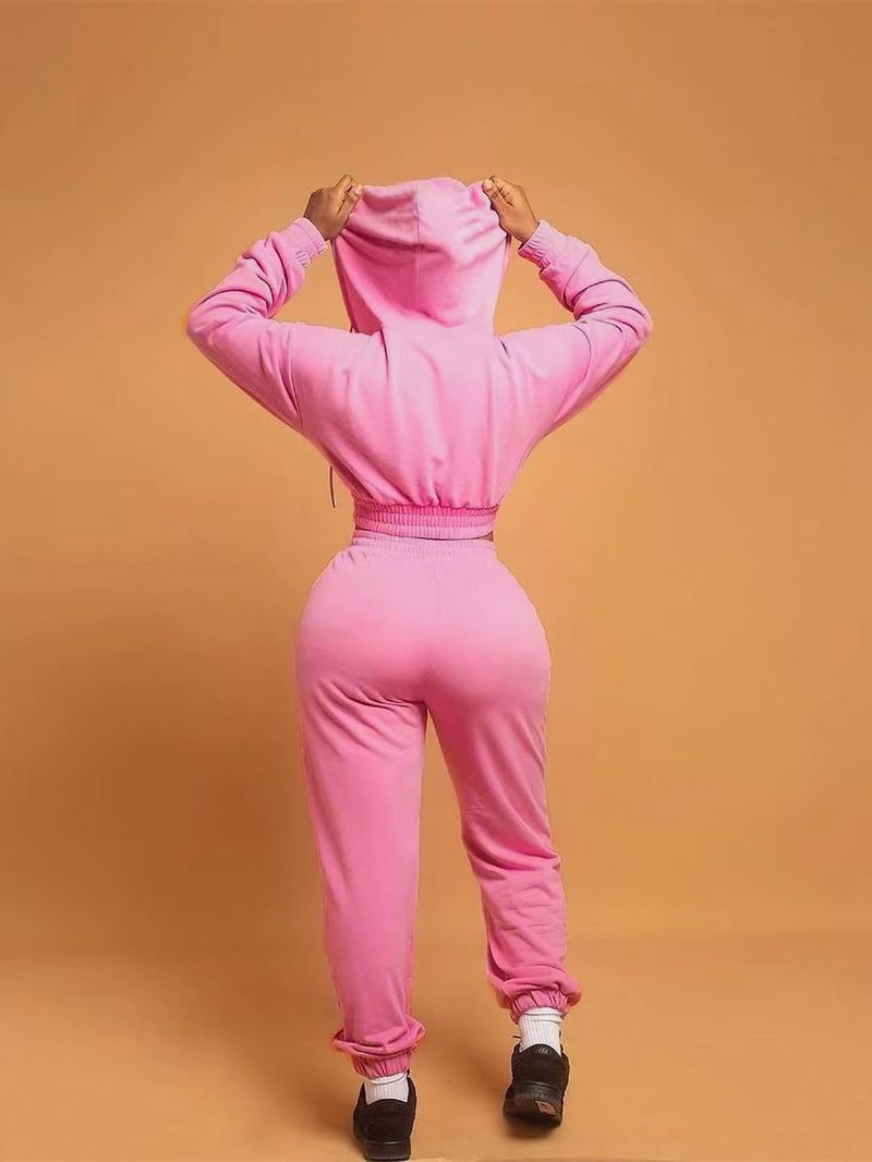 Maglione sportivo da donna, con cappuccio, a maniche lunghe, con cerniera, per il tempo libero_voghion.com