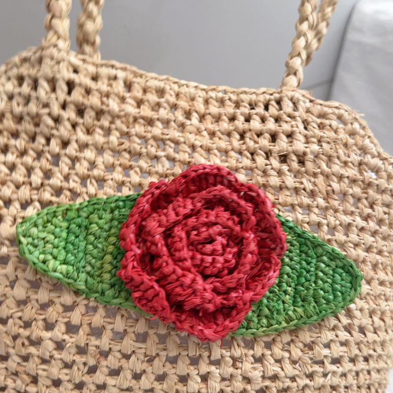 Borsa a mano in rafia da donna autunno/inverno 2025, nuova, elegante e versatile_voghion.com