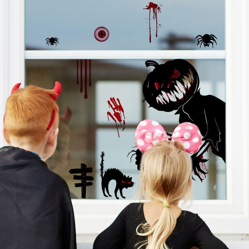 Aufkleber Halloween Blut Handabdruck Fußabdrücke Dekorative Wandaufkleber Fensteraufkleber Wohnzimmer Schlafzimmer Hintergrund Home Dekoration Aufkleber_voghion.com