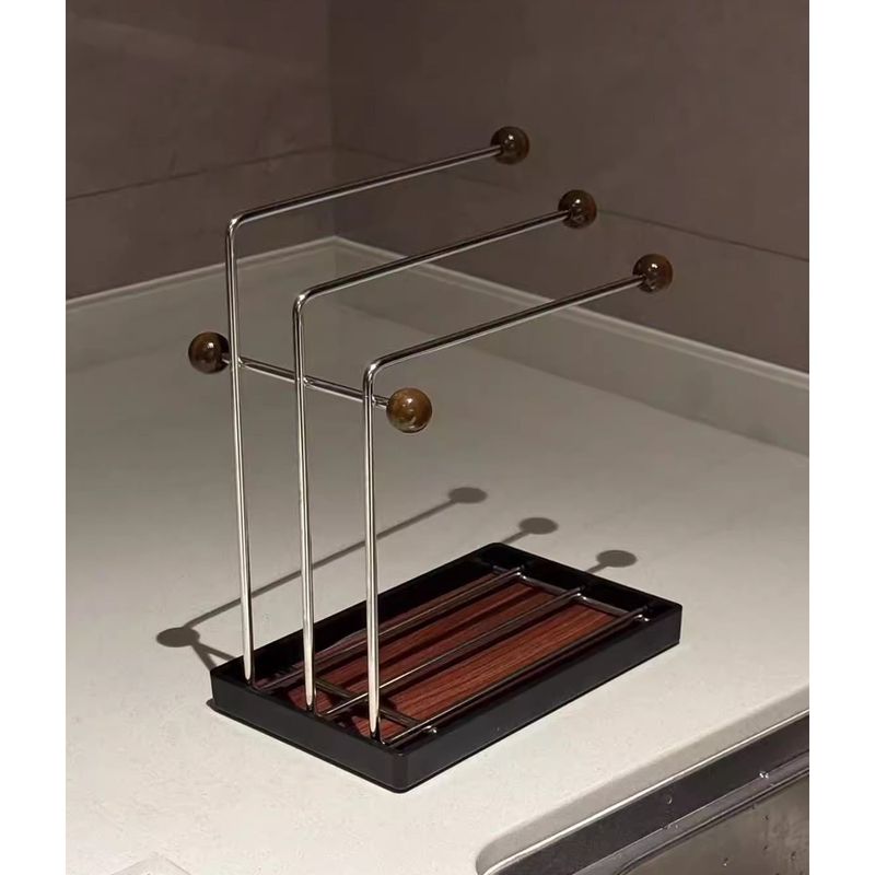 Vintage Style Cloth Drying Creative High-Value Towel Holder Kitchen Sink Countertop Household Storage Rack_voghion.com