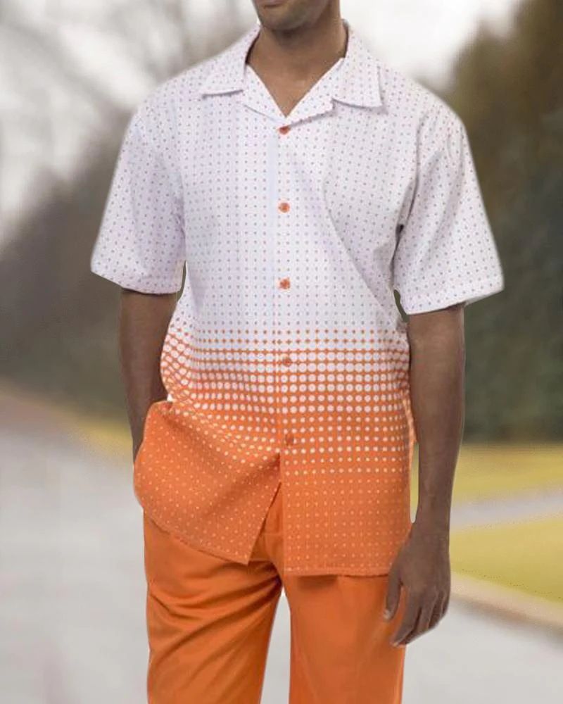 Herrenbekleidung Herren Hawaiihemd Code 3D-gedruckte Shorts Hemd Anzug Sommer_voghion.com