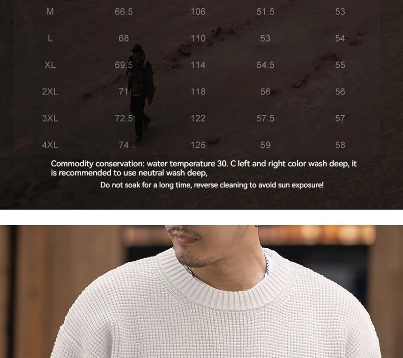 Blue Deer American Basic Strick Herbst/Winter Beige Loose Bottom Shirt mit Rundhalspullover für Herren_voghion.com