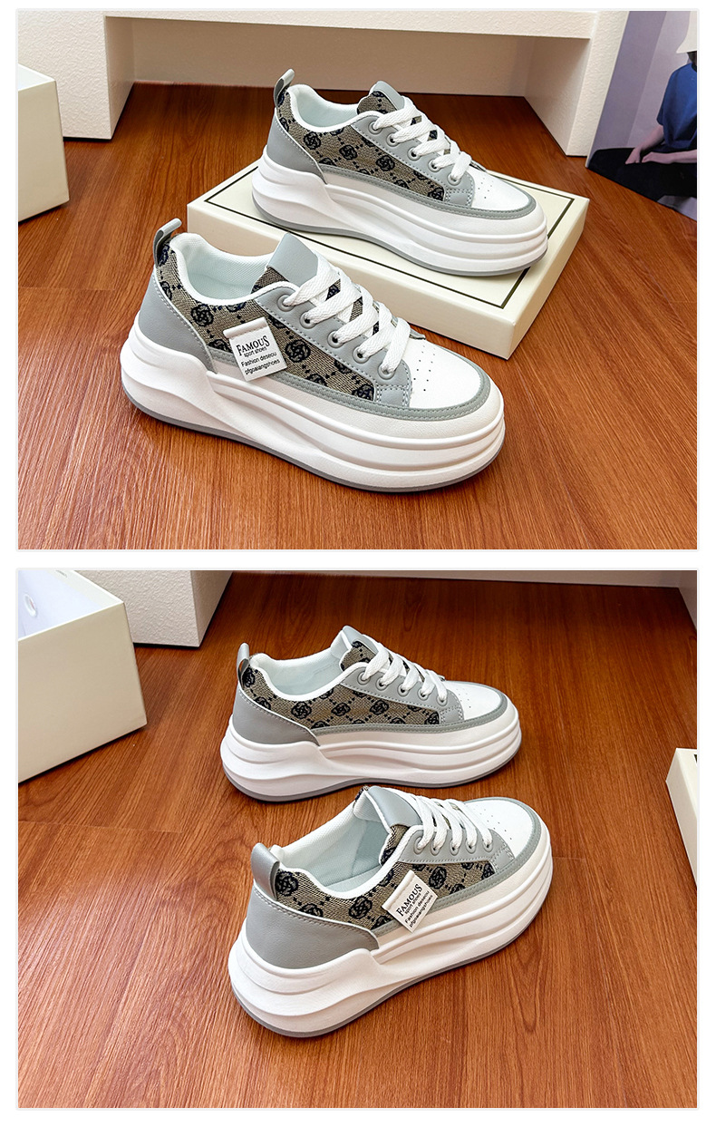 Ins koreansk version nye farsko til kvinder 2025 forår studerende løbesport tyk sål højdeøgende fritid_voghion.com