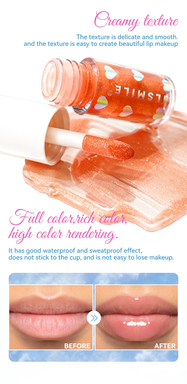 MLSMILE Marble Blush & Lip Set - Liquid Blush, Shimmer Lipstick & Gloss | Makeup Gift Box With Rhinestone Stickers, Pearlescent Finish_voghion.com
