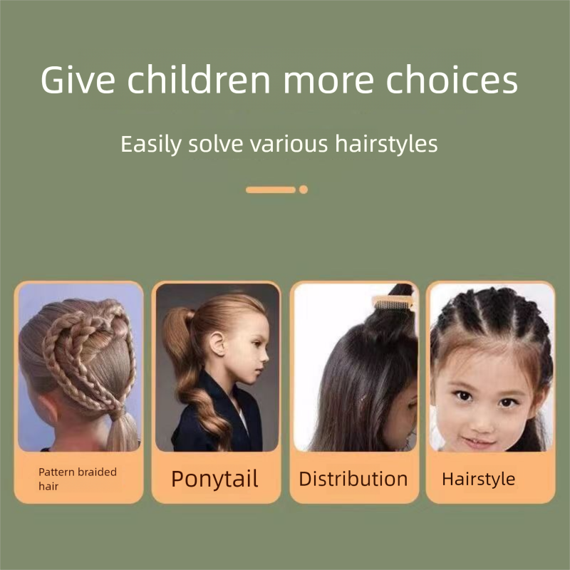 Antistatischer Rindsleder-Hausgebrauch, Schwanz für Kinder und Mädchen, Friseursalon-Spezialkamm_voghion.com