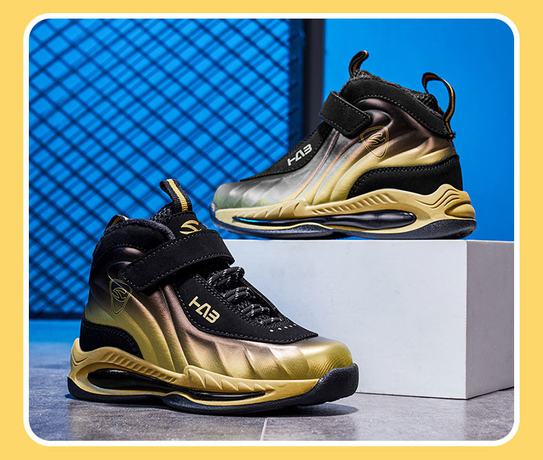 Basketball Children Sneakers Light Anti-skid Sports Shoes_voghion.com
