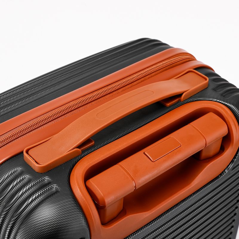 Durable ABS Luggage Set With 360° Spinner Wheels, Explosion-Proof Zipper & Lightweight Design - 6-Piece Travel Suitcase Set For Men & Women_voghion.com