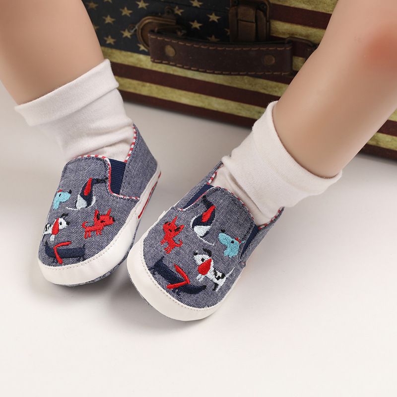 Mother & Kids Spring and autumn 0-1 year old baby cartoon canvas shoes_voghion.com