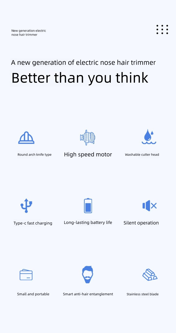 Nuovo tagliacapelli elettrico per uomo, tagliacapelli lavabile, macchina per peli del naso con display digitale_voghion.com