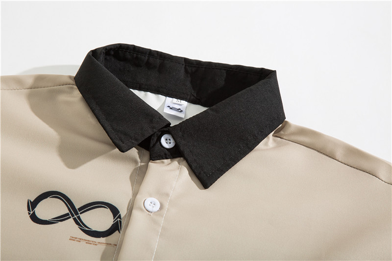 Vīriešu apģērbs 2024. gada modes zīmola īsroku krekls vasaras japāņu retro puspiedurknēm neitrāla stila moderns motociklu apģērba krekls-jaka_voghion.com