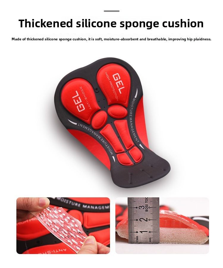 Intimo da uomo, assorbimento degli urti, in silicone, taglie forti, pantaloncini da bici da strada, abbigliamento da ciclismo per quattro stagioni_voghion.com