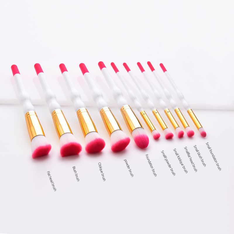 10-teiliges Make-up-Pinsel-Set Yuncai Double Color Ball Makeup Tools GUJHUI_voghion.com