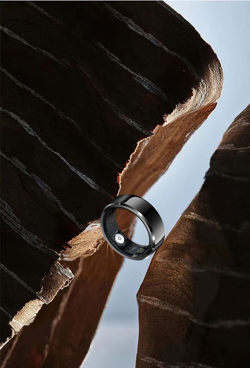 R6 Smart Ring With Charging Case - Health & Fitness Tracker For Blood Oxygen, Sleep Monitoring, Heart Rate, Sports Mode & Waterproof Design_voghion.com